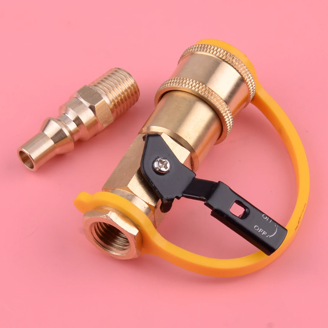

100% новый RV пропан природный газ 1/4 "быстрое соединение с запорным клапаном и полным потоком