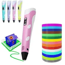 Stylo d'impression 3D Graffiti dessin peinture stylos température réglable avec câble USB PLA Filament jouet éducatif pour enfants bricolage