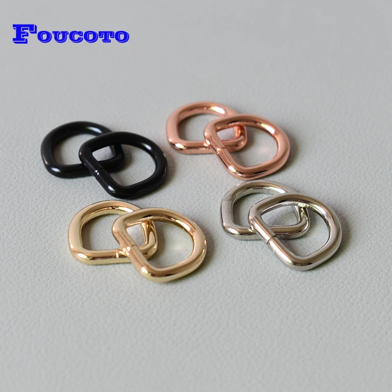 

20Pcs/Lot 15mm Multi-Pack of Heavy Duty Welded Dee Rings for Marine and Salty Air Applications Pet Collars and More