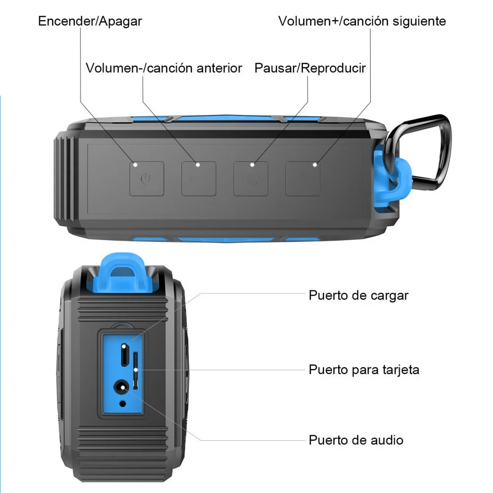 S618 Bluetooth 4,1 водонепроницаемый динамик 4Ω6вт TF карта воспроизведения сабвуфер беспроводной Спорт на открытом воздухе Loundpeakers