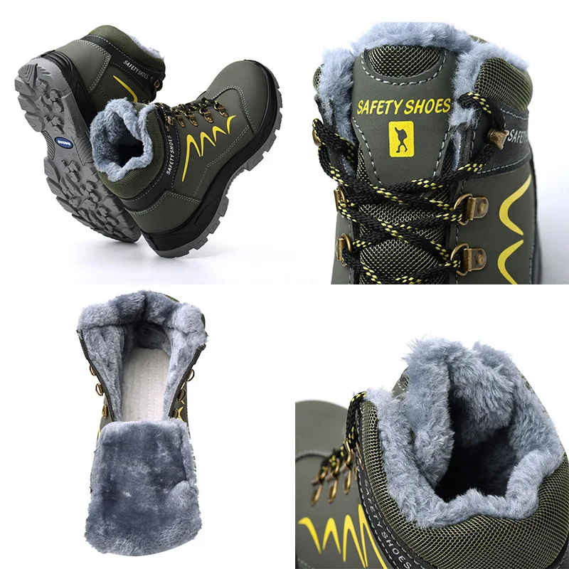MWSC/зимняя рабочая обувь; мужские ботинки со стальным носком; защитная обувь; уличные Промышленные строительные защитные кроссовки; мужская обувь