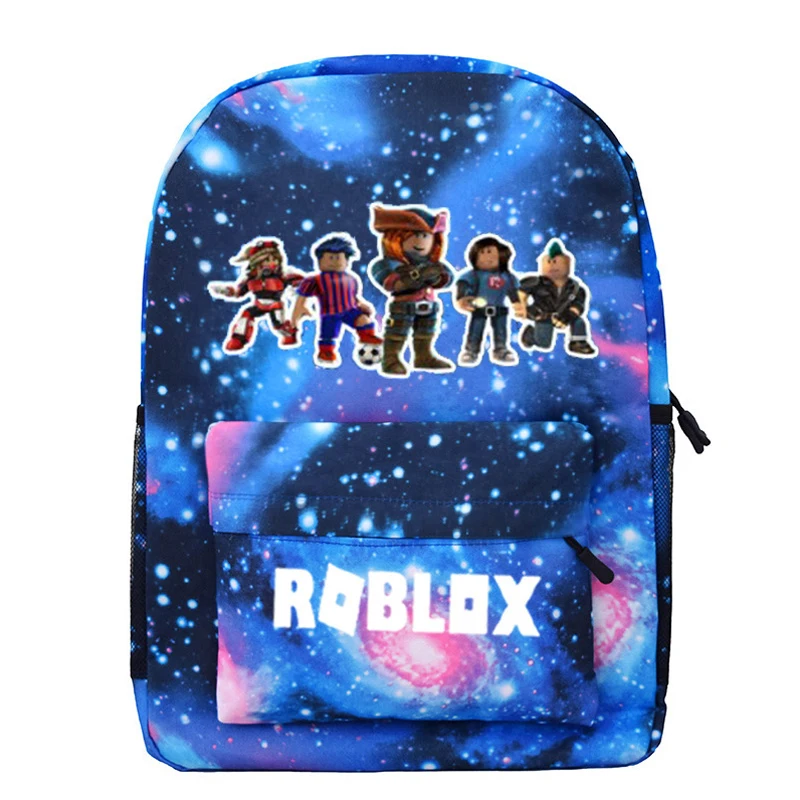 Синий звездный Детский рюкзак roblox школьные ранцы для мальчиков с аниме рюкзак для подростков детский школьный рюкзак mochila