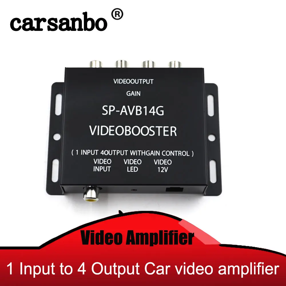 

1 Input to 4 Output Car video amplifier Booster For car radio monitor