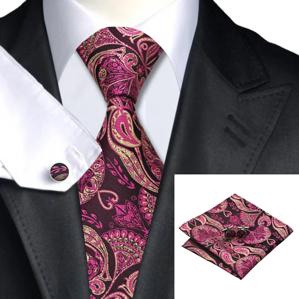 Hi-Tie Шелковый мужской галстук белые галстуки в горошек для мужчин роскошный Шелковый платок модный дизайнерский деловой Свадебный Мужской галстук - Цвет: SN-286