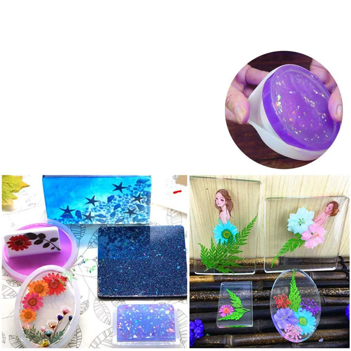 22 шт. DIY браслет кулон эпоксидная силиконовая форма набор ювелирных изделий браслет ожерелье Изготовление DIY инструмент Смола Силикон Ручной работы ремесла плесень