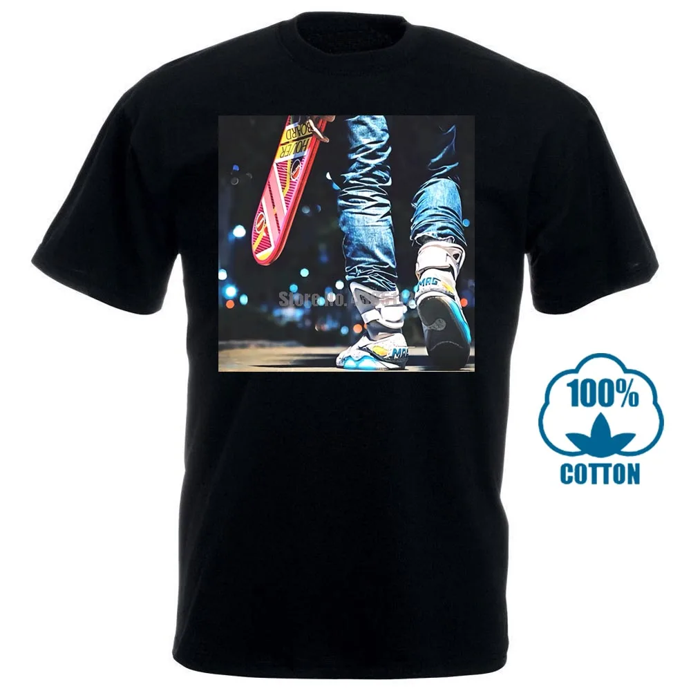 

Back To The Future White T Shirt Size S Xxxl 80S Marty Mcfly Hoverboard Air Mag 011855