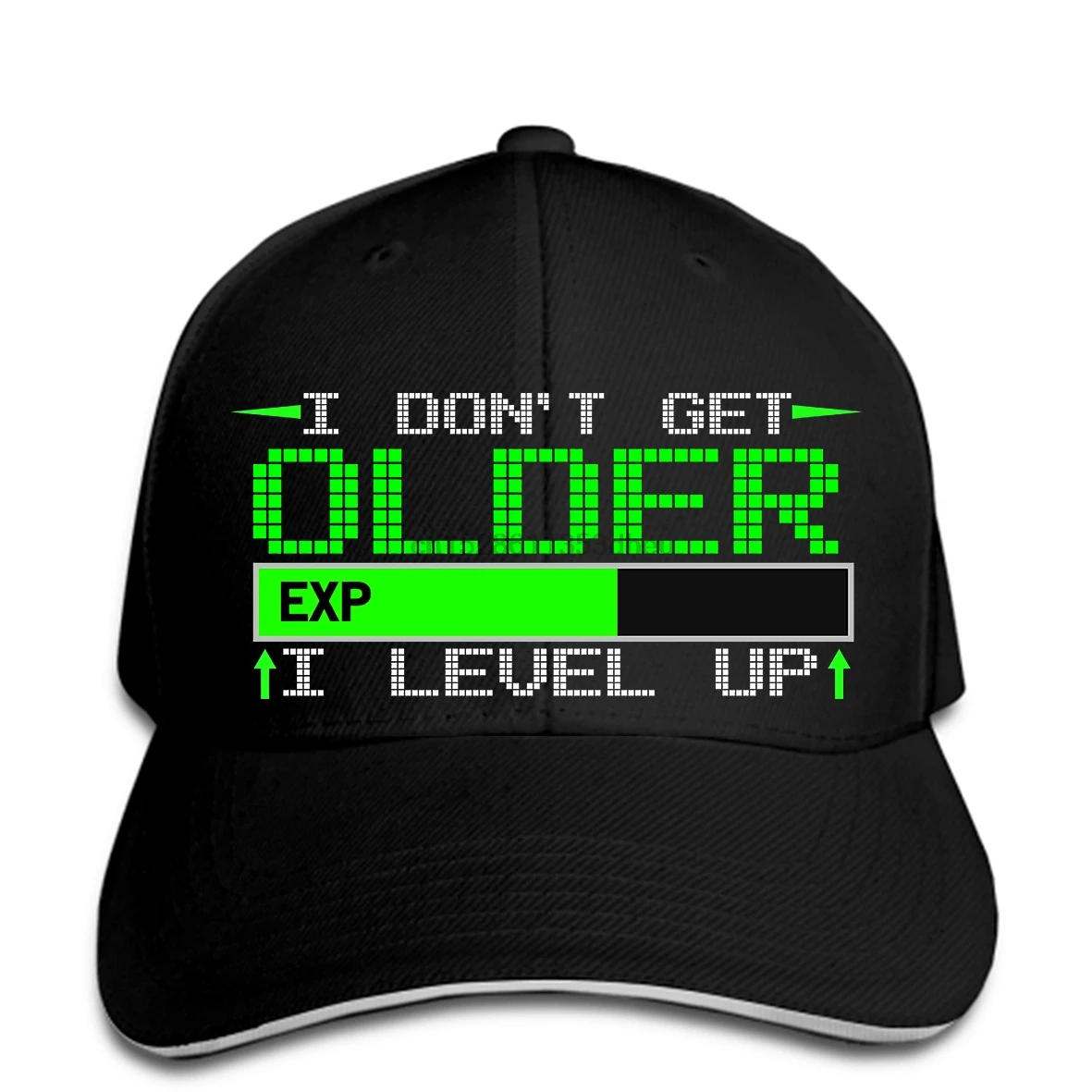 Мужская бейсбольная Кепка I Dont Get Older i level up, бейсбольная кепка, Женская Бейсболка, Кепка snapback, остроконечная