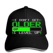 Мужская бейсбольная Кепка I Dont Get Older i level up, бейсбольная кепка, Женская Бейсболка, Кепка snapback, остроконечная
