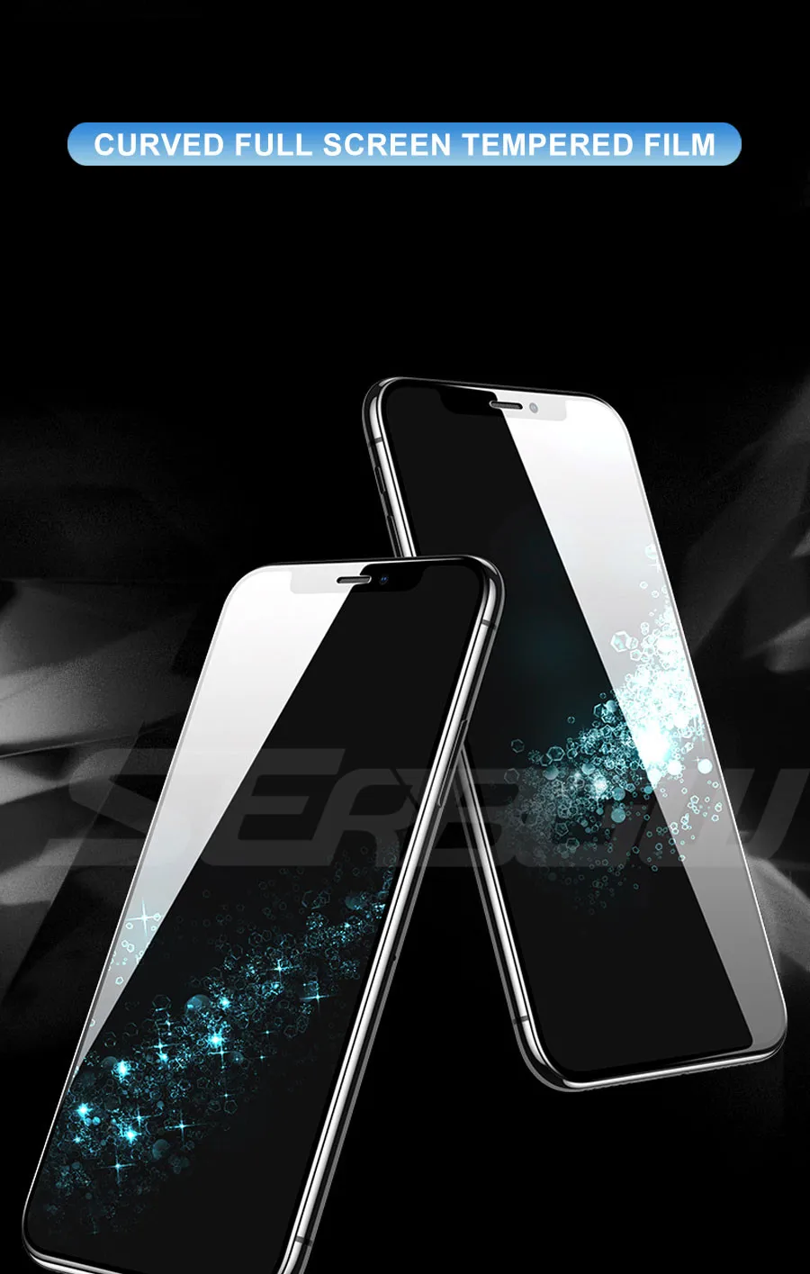 99D полное покрытие из закаленного стекла на iPhone X XR XS 11 Pro Max протектор экрана для iPhone 8 7 6 6s Plus защитная пленка