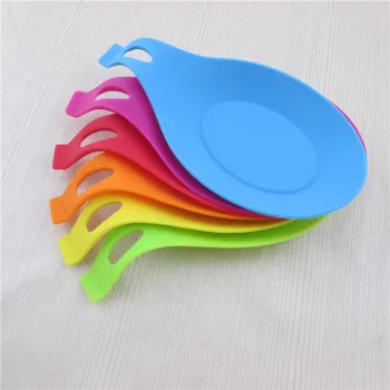 

Food Grade Silicone Heat Resistant Rest Holder Home Storage Organizer Kitchen Spoon Rack Aid Gadget Tool Spatula Utensil