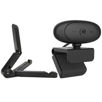 

Phone Tablet Foldable Stand Holder Desktop Mount Stand Tripod with HD 1080P Webcam Camera 360 Degree Adjustable