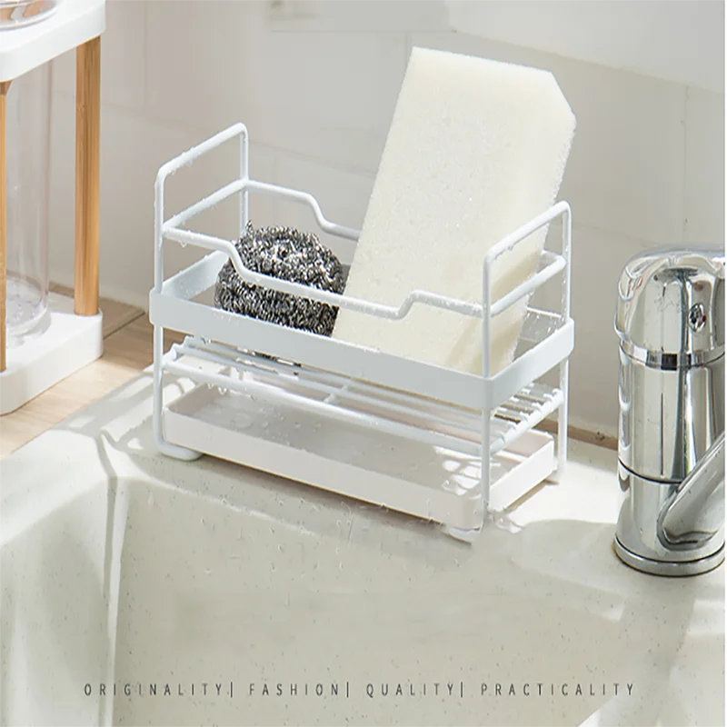

Storage Basket Dish Cloth Stainless Steel Nordic Kitchen Handmade soap Storage Rack Storage Basket Storage Box Decoration