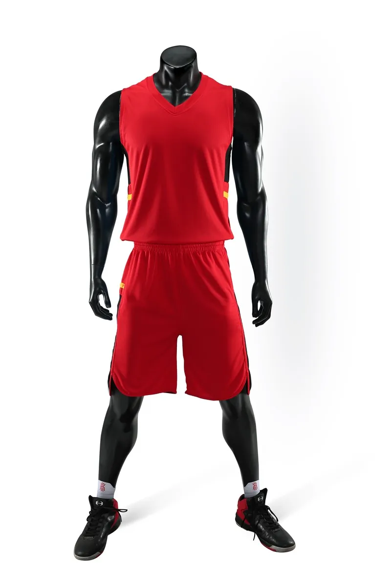 HOWE AO мужские баскетбольные майки для колледжа, молодежная баскетбольная форма, дешевая баскетбольная футболка, комплекты на заказ, Джерси Одежда - Цвет: Красный