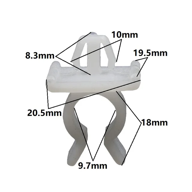 20 PCS Car Fastener Hood Bonnet Prop Rod Support Clip nylon plastic retainer for Toyota Nissan Benz Hyundai Honda 20Pcs