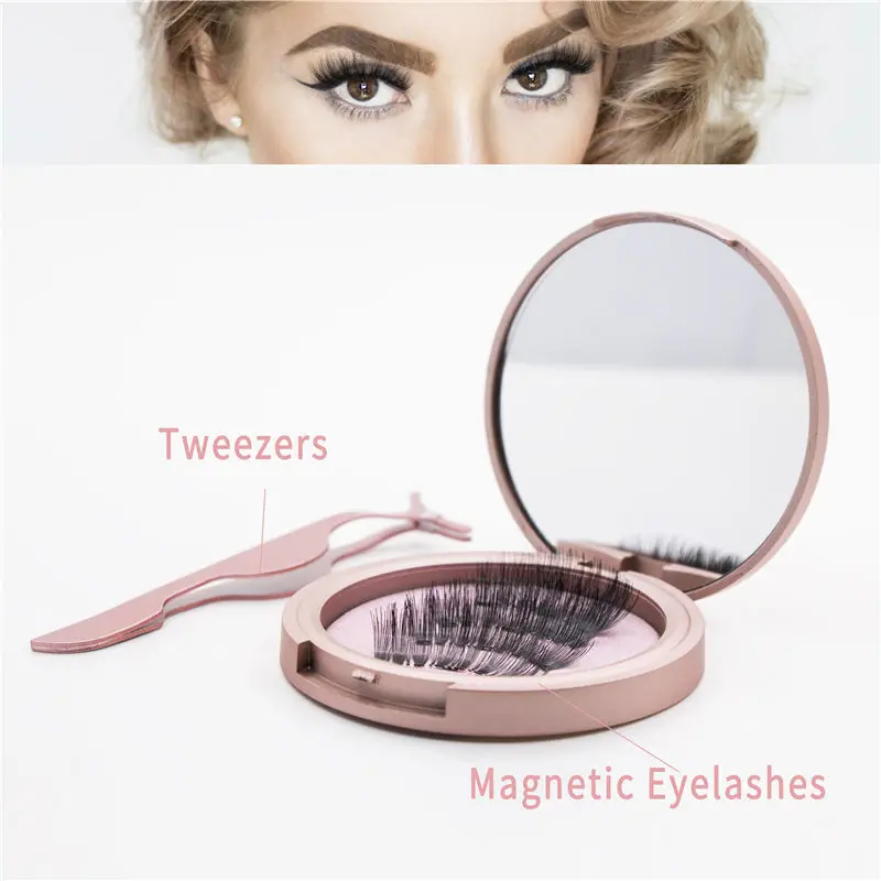 New Magnetic Eyelashes And Magnetic Eyeliner Handmade 3D/6D Magnetic False Lashes Natural False Eyelashes Mink Eyelashes