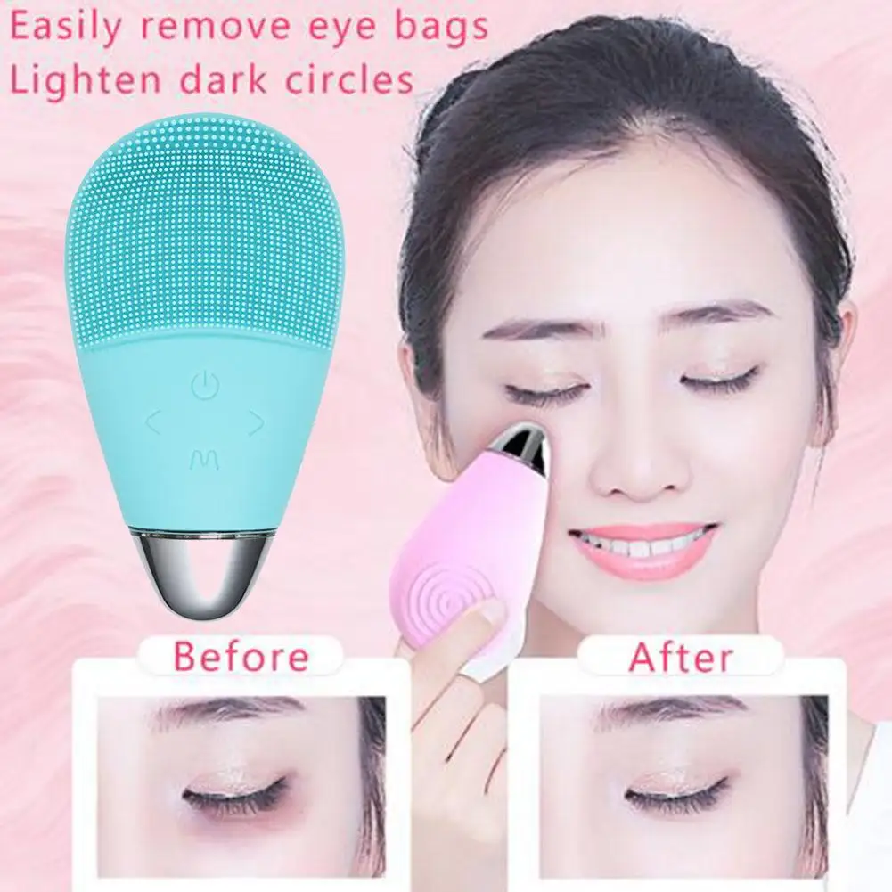 Electric Deep Face Cleansing Brush Face Cleanser Cleaning Brush With Multi Frequency Pulsation Waterproof USB Rechargeable 4
