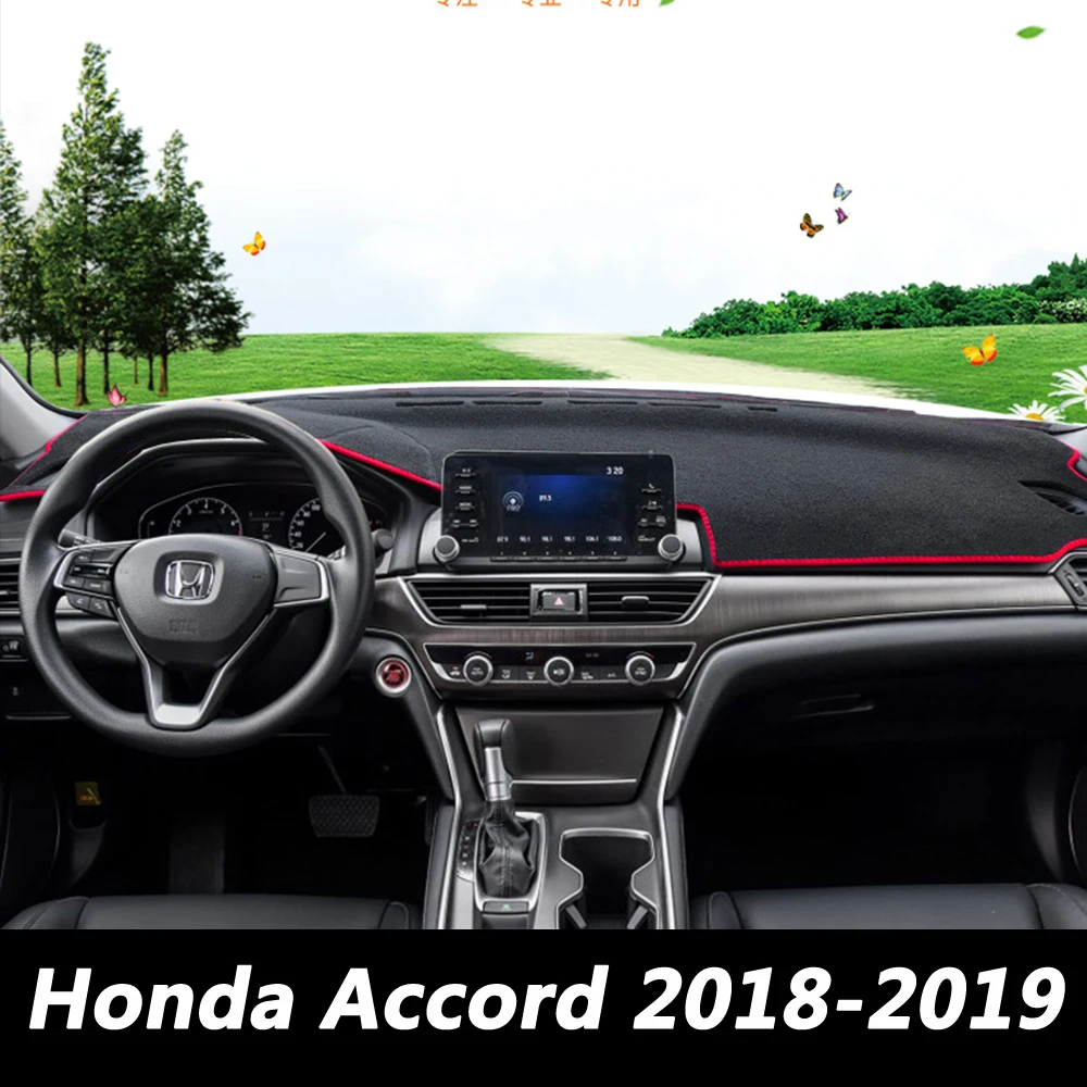 Для Honda Accord 10 10th LHD RHD автомобильные передние и задние чехлы на приборную панель коврик Избегайте светильник Pad Подушка на платформе
