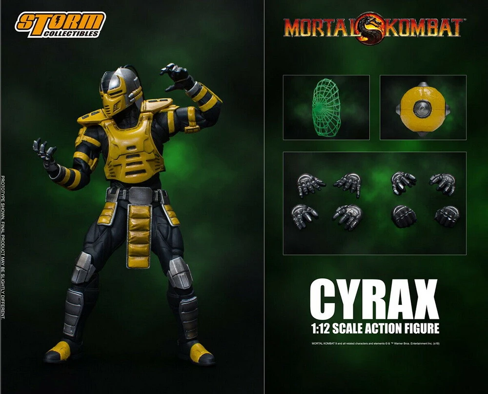 1/12 CYRAX mortoвсего Kombat/DCMK002 Mortal Combat Figure Set 6 ''модель куклы Коллекция праздничный подарок - Цвет: 2