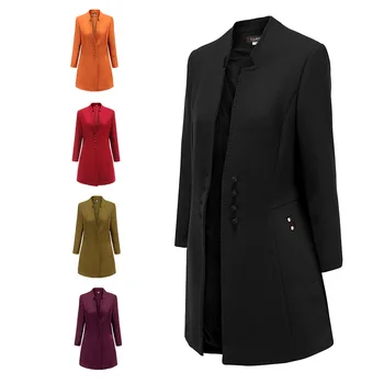 

Women's clothing in autumn 2020 retro coat woolen coat women's winter coat is elegant
