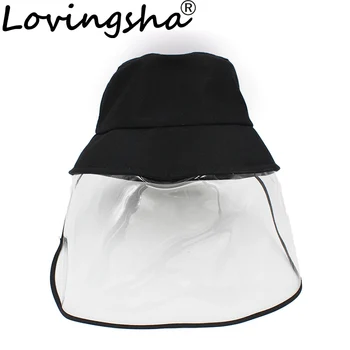 

Spring Summer Women Hat Unisex Flat Polyester Bucket Hat For Men Women Travel Sun Hat Female Male Fisherman Cap BH002
