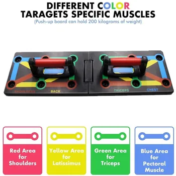 

12-in-1 Push Up Board Foldable Push-up Rack Muscle Exercise Body Building Pushup Stand Home Gym Workout Fitness Equipment