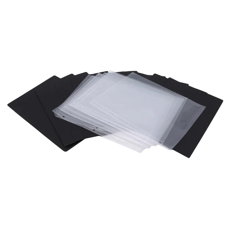 

DIY Handmade Photo Album Scrapbook Craft Paper Cardboard DIY Photo Album Black Paper Craft Paper 10 Sheets Black Pages