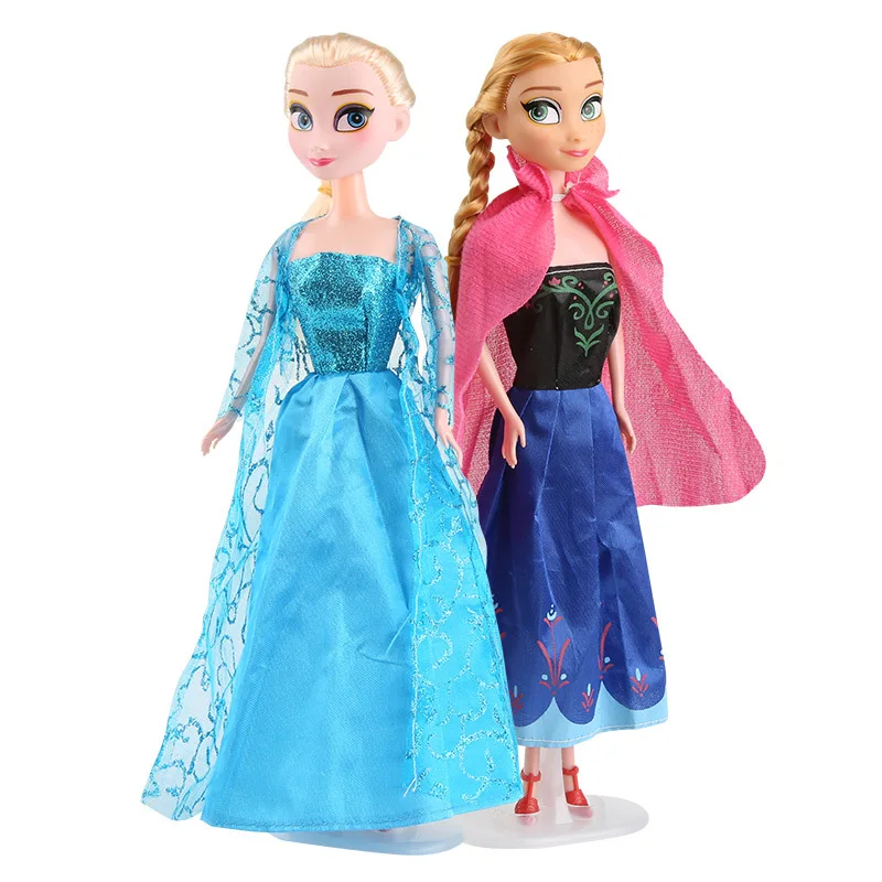 4 шт. 32 см Fever 2 Анна Эльза куклы Icy принцесса Boneca Снежная королева высокое качество кукла для девочки подарок