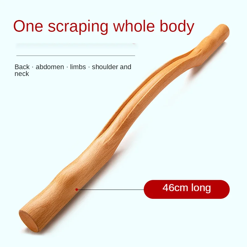 Free shipping Beech Scraping Stick Back Scratcher Body a Meridian Dredge and Dry Rod Massage Stick