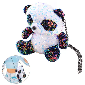

1pcs Storage Shining Funny Panda Single-Shoulder Bag for Woman