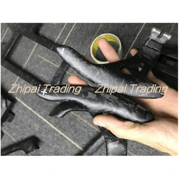 

One pair forged carbon fiber steering wheel shifter paddles For NISSAN GTR R35