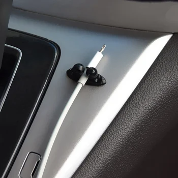 

8Pcs Car Wire Cable Holder Multifunctional Tie Clip Fixer Organizer Car Charger Line Clasp High Quality Headphone Cable Clip