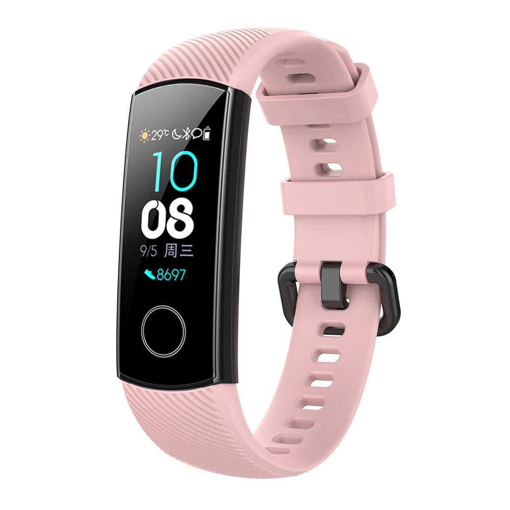 Силиконовый браслет для huawei Honor Band 4 5 Smart Band сменный ремешок для Honor Band 5 4 Смарт-часы пленка для экрана