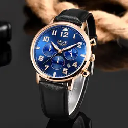 Наручные часы lige подарок Топ бренд мужские часы хронограф спортивные водонепроницаемые часы мужские часы военные Роскошные мужские часы