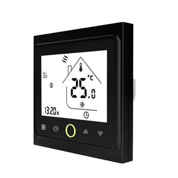 

Smart Thermostat Temperature Controller 16A Electric Heating Thermostat with Touchscreen LCD Display Energy Saving
