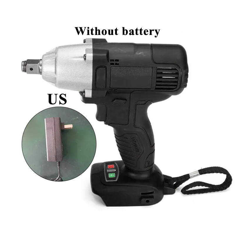 

128V Electric Brushless Cordless Car Tire Driver Impact Wrench Home Equipment