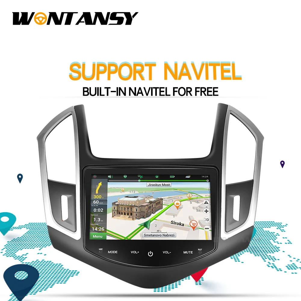 PX30 android 9,0 автомобильный dvd gps плеер для Chevrolet Cruze 2013 с радио gps навигационная поддержка рулевого колеса