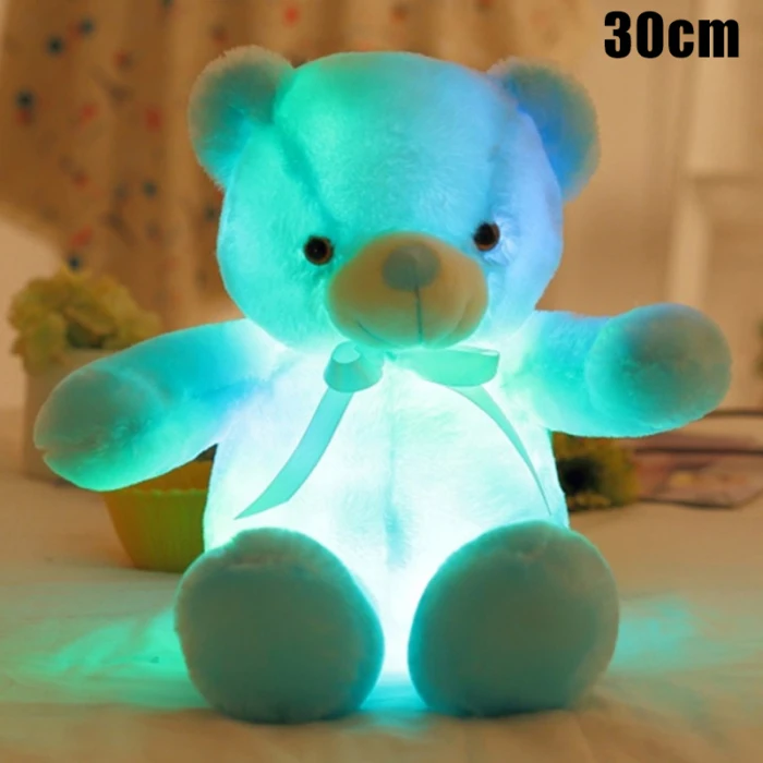 Светодиодный плюшевый медведь, игрушечный светильник, светящаяся игрушка для детей и взрослых AC889