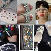 All-size Oval 24-colors glass stone flatback sew on crystal rhinestones jewels 4-Holes Beads gold claw buckle for Wedding Dress ► Photo 3/3