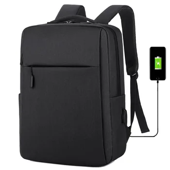 

Business Backpack Men's Shoulder Bag Korean Version of The Trend Casual Schoolgirl Bag Fashion Computer Backpack USB Interface
