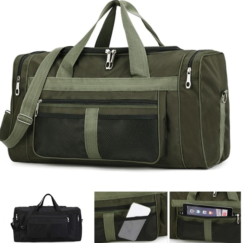 

WOMEN'S Travel Bag Black Multifunctional Bag Yoga Fitness Clothes Luggage Men Large Capacity Handbag Gift Travel Totes Nylon