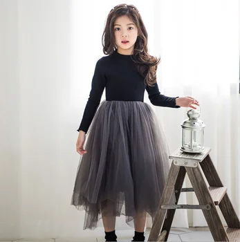 

princess dress 2019 winter Thicken kids dresses Korea fashion high-grade children dress cute girls clothing