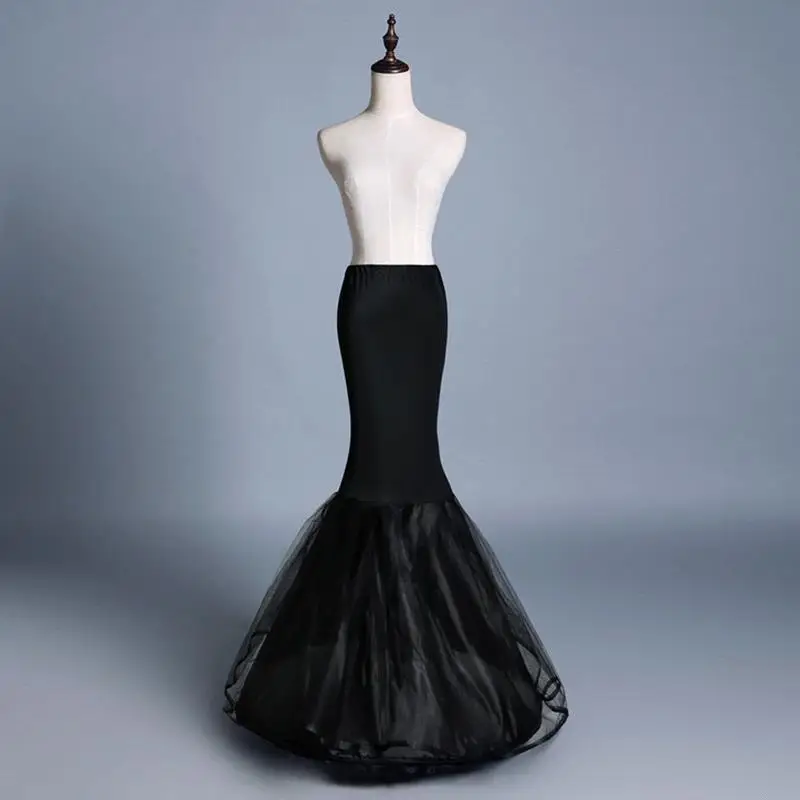 Style 4 Black Черный обруч Длинная свадебная подъюбник кринолин бальное платье юбка нижняя юбка свадебные аксессуары Jupon Свадьба - Цвет: Style 4 Black