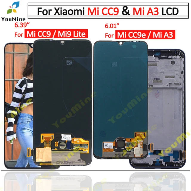 28806 - DISPLAY LCD FOR XIAOMI MI A3 / MI CC9E BLACK (TFT) - Compatibile 