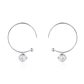 

SPE7 Genuine 925 Sterling Silver Legend Of The Sea Clear CZ Small Stud Earrings for Women Sterling Silver Jewelry