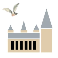 Novo castelo mágico no céu great hall quidditch jogo expresso buckbeak resgate hedwig blocos de construção tijolos brinquedos para crianças presente