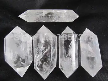 

0094 5 BEST !!! TOP !!! NATURAL CLEAR QUARTZ CRYSTAL DT WAND POINT HEALING