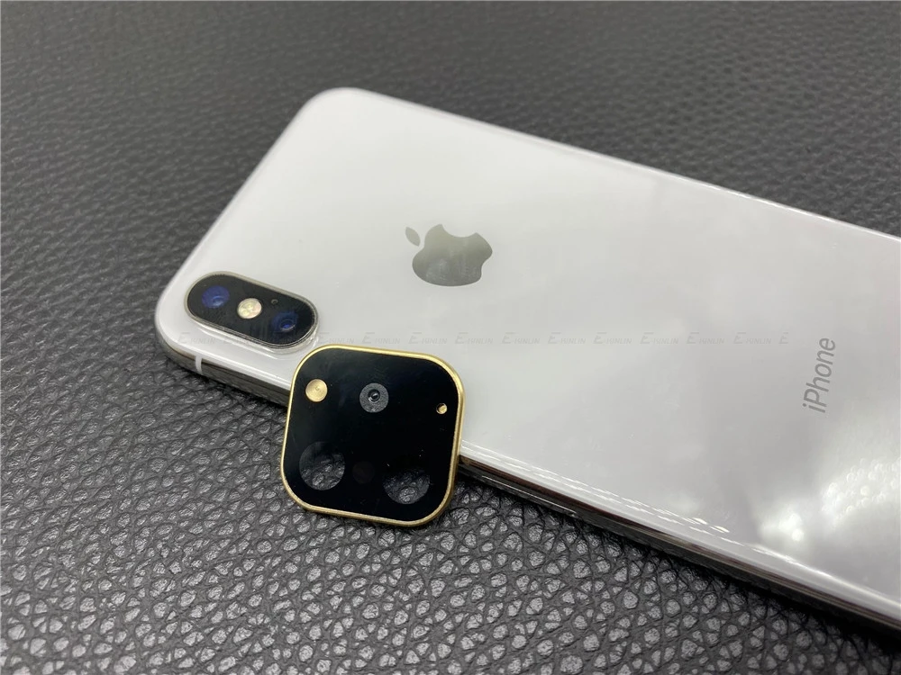Металлический модифицированный чехол для камеры iPhone 11 Pro из титанового сплава для iPhone X XS MAX, защитное кольцо для объектива, наклейка