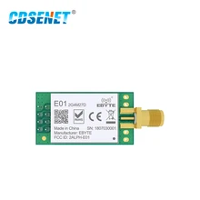 

nRF24L01P 2.4GHz 500mW SPI Wireless Transceiver Module SMA Long Range PA LNA Receiver for VR UAV Home Remote Control E01-2G4M27D