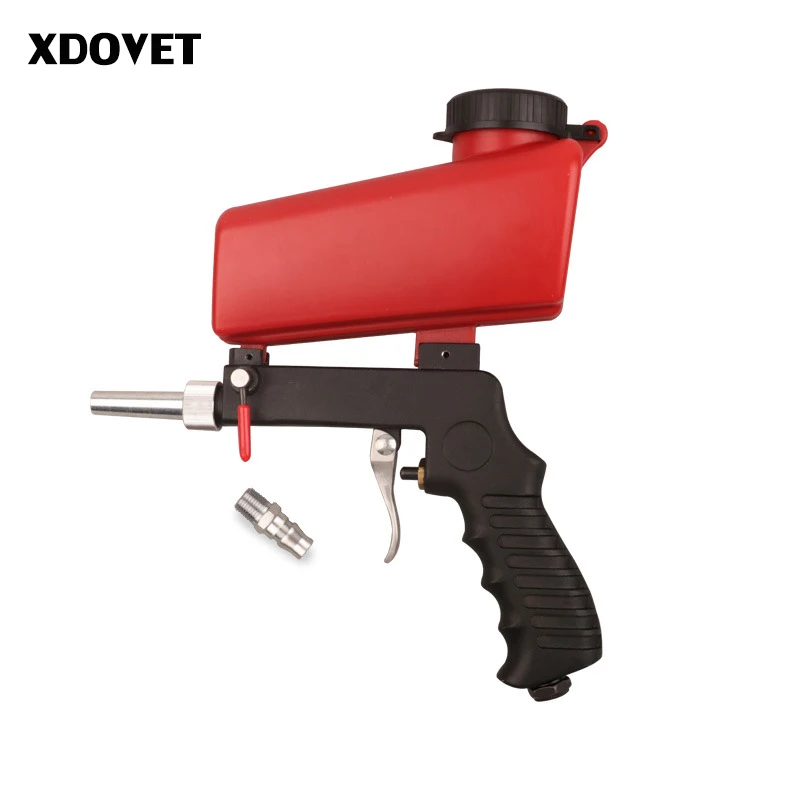 

XDOVET Gravity Sandblasting Gun Pneumatic Small Portable Sand Blasting spray gun Adjustable Pneumatic Sandblaster