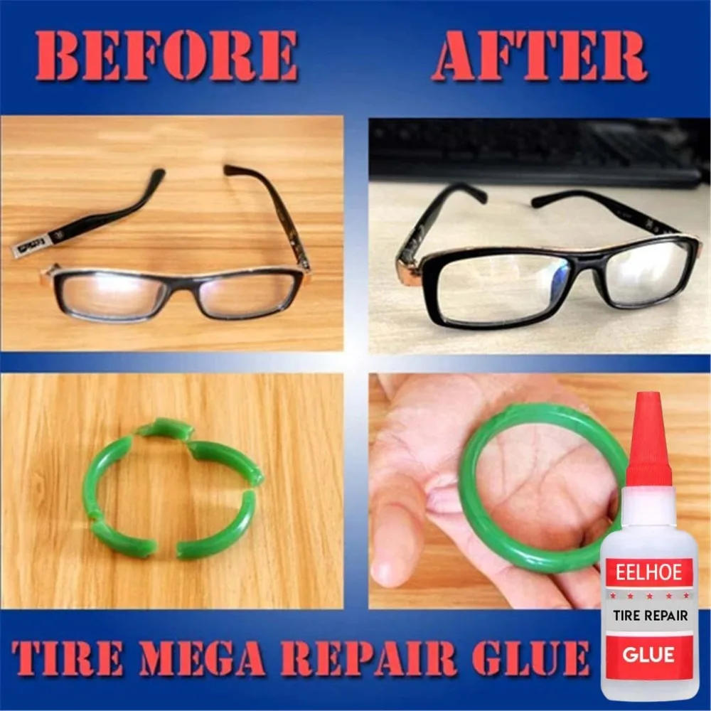 20ml Powerful tire rubber strong quick-drying glue bonding plastic metal plastic clothing spike rubber shear strength 22MPa 20N7 (8)